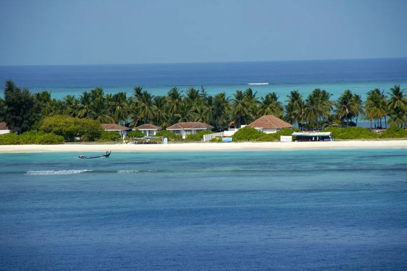 Kadmat Island shoreline