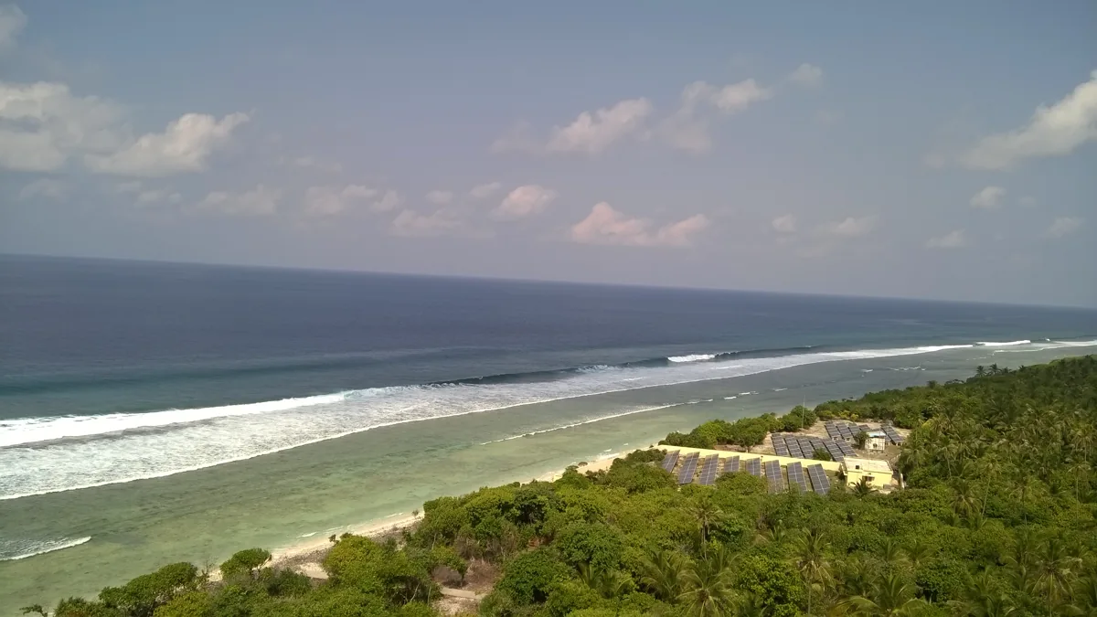 Minicoy Island shoreline